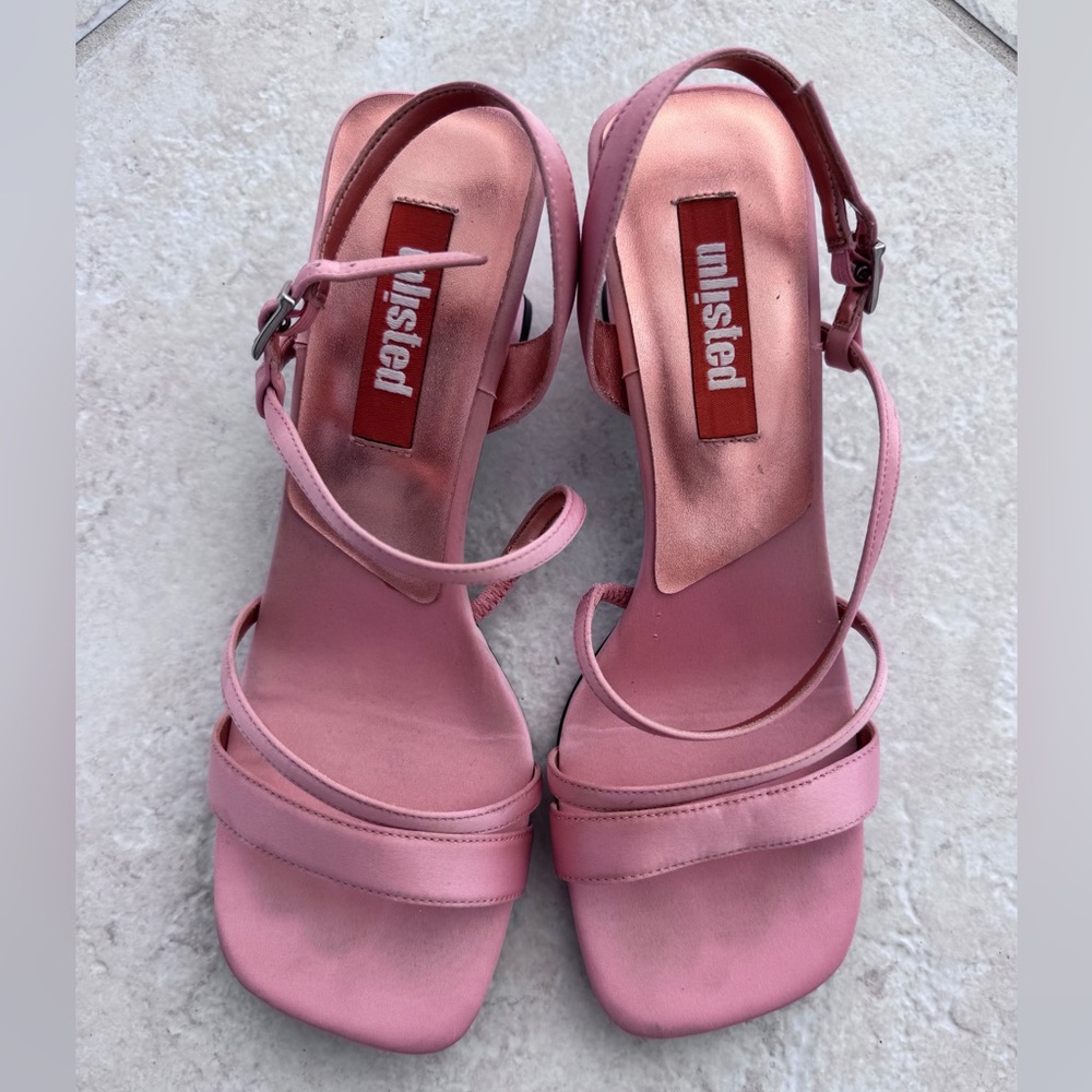 Unlisted by Kenneth Cole Coral Pink Strappy Women's Heels size 9